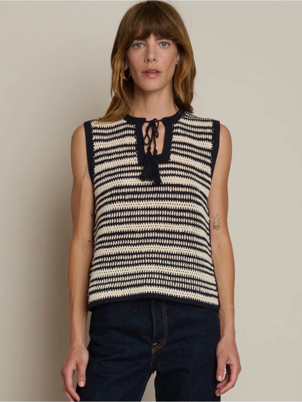Nation Priscilla Crochet Tank NWT